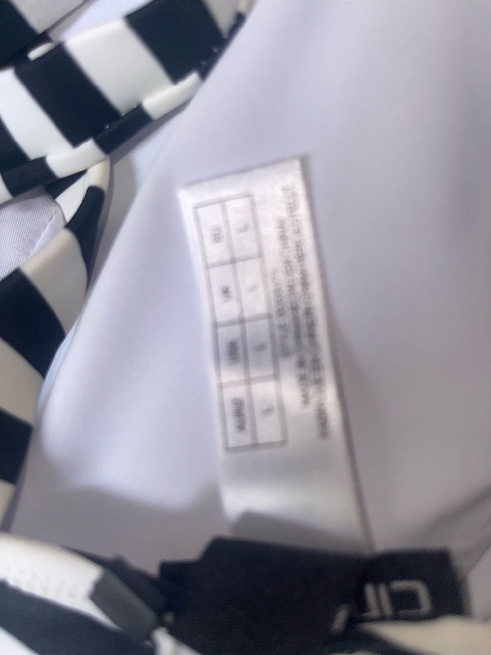 City Chic nwt Black & White Striped One-Piece Swimsuit - Picture 5 of 7